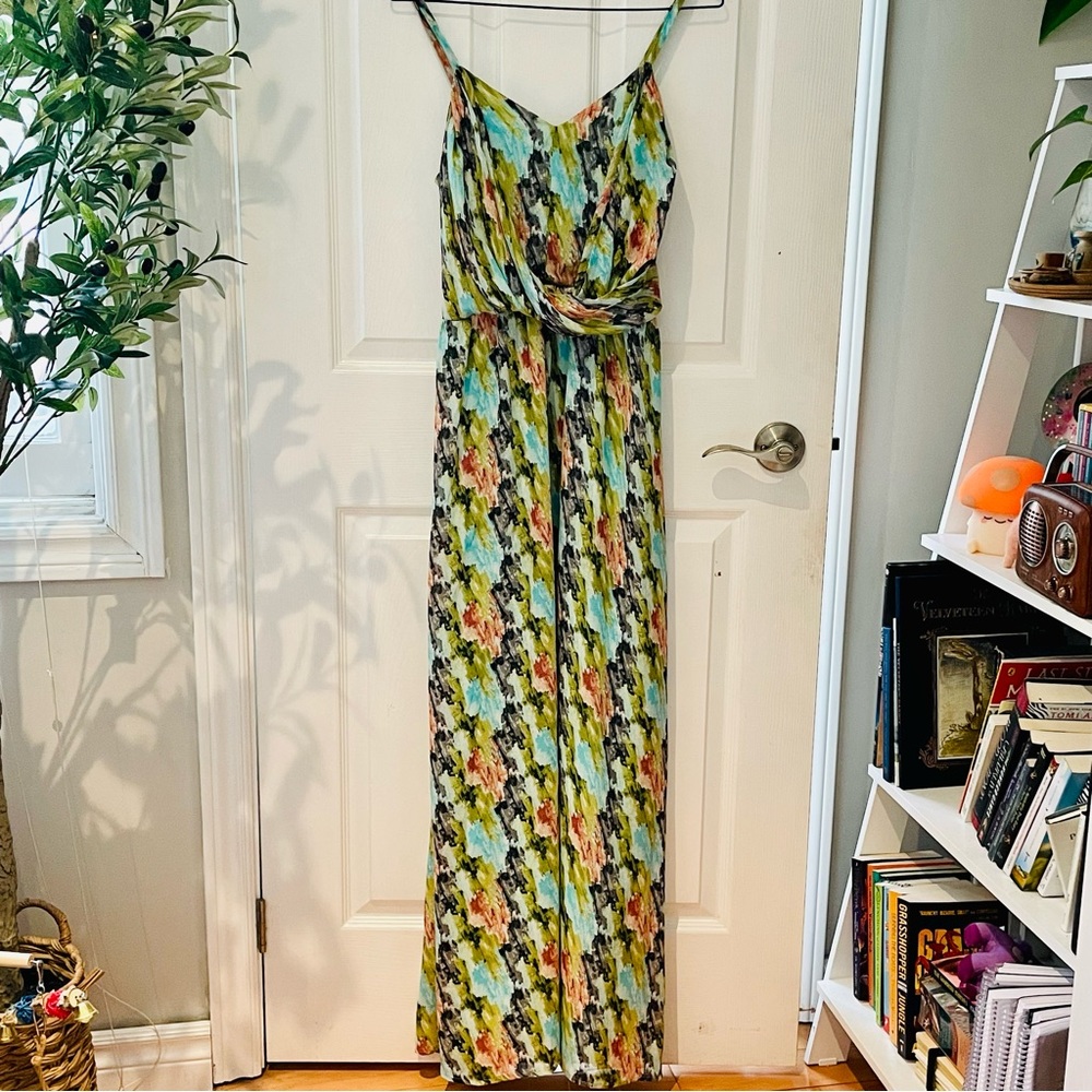 Under Skies - Flowy Maxi Dress in Watercolour Print